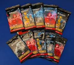 MTG MARVEL Super Heroes Play Booster 10x Packs Magic the Gathering New / Sealed - Image 1