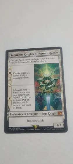 Summon: Knights of Round - Magic the Gathering - Final Fantasy - Mythic Rare - Image 1