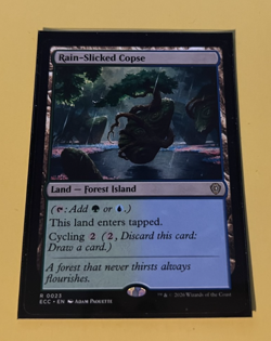 MTG - Rain-Slicked Copse - Lorwyn Eclipsed Commander - Image 1