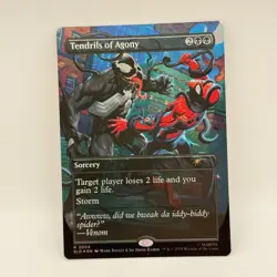 MTG Tendrils of Agony Rainbow Foil Marvel Secret Lair Spider-Man Venom 2004 SLD - Image 2