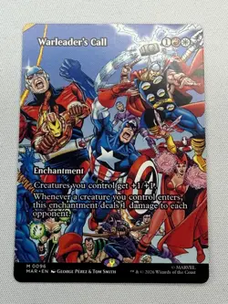 Warleader's Call (Borderless) 96 Marvel Universe Eternal-Legal NM - Image 1