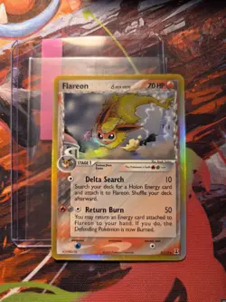 Pokemon TCG Flareon (Delta Species) 5/113 Delta Species Holo - LP WOW LOOK - Image 1