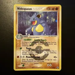 Pokemon Nidoqueen Reverse Holo FireRed & LeafGreen 9/112 English 120 HP - Image 1