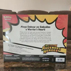 Pokemon TCG Mega Evolution-Ascended Heroes Mega Emboar ex Box Promo Booster - Image 2