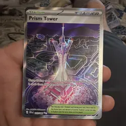 Pokemon Prism Tower 111/108 Forbidden Light Secret Rare Full Art Holo Stadium - Image 1
