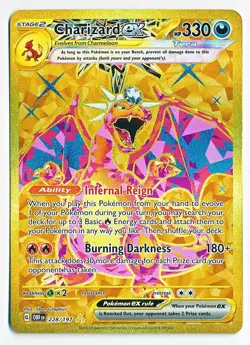 Pokemon Scarlet & Violet Obsidian Flames Charizard EX Hyper Rare #228 - NM - Image 1