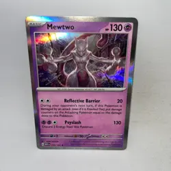 Mewtwo 150/165 Rare 151 Pokemon Holo Near Mint - Image 1