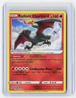 2023 Pokemon—Radiant Charizard #20/159 Crown Zenith—Rare Holo - Image 1