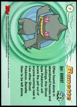 2003 topps Pokemon Advanced Holo Foil #17 Banette - Image 2