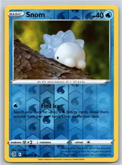 Snom 084/264 C Fusion Strike Reverse Holo NM Pokemon - Image 1