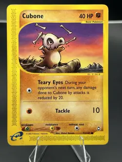 Nintendo Pokemon TCG Cubone Aquapolis 72/147 Regular Common 2002 EN - Image 1