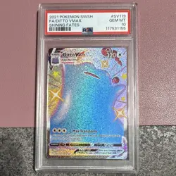 Pokemon 2021 Shining Fates Shiny Vault Ditto VMAX SV119 PSA 10 Holo FA - Image 1