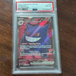 2024 POKEMON TEF EN-TEMPORAL FORCES ULTRA RARE #193 GENGAR EX PSA 8 - Image 1