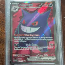 2024 POKEMON TEF EN-TEMPORAL FORCES ULTRA RARE #193 GENGAR EX PSA 8 - Image 2