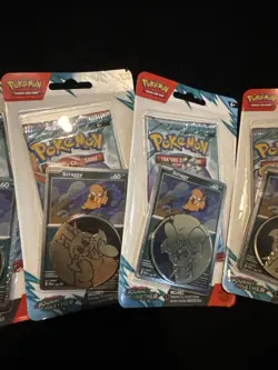 Pokemon TCG Journey Together Checklane Blister Lot 5 Scraggy Yanma + Coin - Image 3