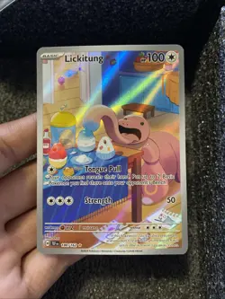 Lickitung 180/162 Sv05: Temporal Forces Holo Illustration Rare Pokemon Excellent - Image 2