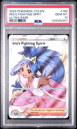 Iris's Fighting Spirit 180/159 Ultra Rare Jtg En-journey Together Pokemon PSA 10 - Image 1
