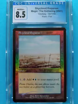 FOIL🌈💧☀Skycloud Expanse☀💧🌈Odyssey Vintage 2001 MTG | NM++/Mint+ CGC 8.5! - Image 1