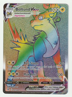 Boltund VMAX 267/264 NM Pokemon TCG Rainbow Rare Fusion Strike Textured - Image 1