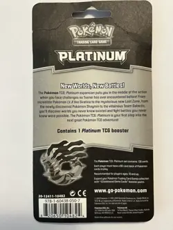 2009 Pokemon Platinum Sealed Blister Pack Giratina Art 820650104107 - Image 2