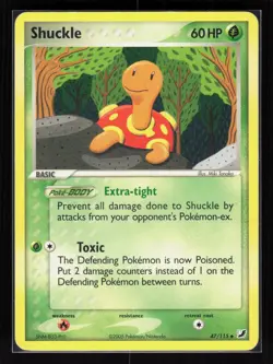 Shuckle Uncommon Pokemon Unseen Forces 47/115 HP - Image 1