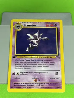 Pokemon TCG Haunter Fossil 21/62 Non-Holo Rare 1st Edition - Image 2