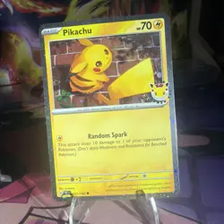 Pikachu 51/162 Cosmos Holo Pokemon Day 2026 Stamp *SWIRL* NM - Image 4