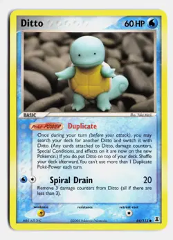 Ditto - 64/113 (Squirtle) Delta Species #064/113 LP Pokemon TCG Common - Image 1
