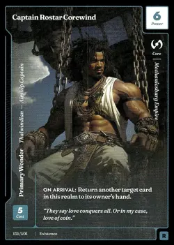 Wonders of the First Existence #151/401 Captain Rostar Corewind - Rare - Image 1