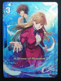 A Show of Resolve GD01-100 U+ Foil - Gundam Card #8Z - Image 1