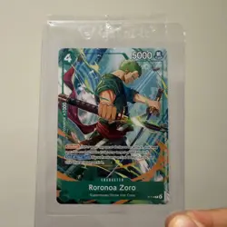 One Piece TCG Roronoa Zoro P-114 Convention Exclusive Promo Card Sealed English - Image 1