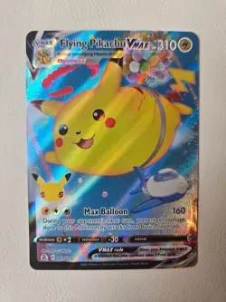 Flying Pikachu VMAX 25th Anniversary Pokemon Card 007/025 Full Art Holo Rare - Image 1
