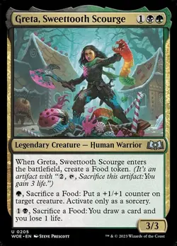 NM Foil Greta, Sweettooth Scourge, MTG, Wilds of Eldraine, Magic, 205 - Image 1