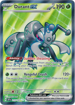 Durant ex 215/191 - SV08: Surging Sparks - Ultra Rare Holo - Pokemon Card - NM - Image 1