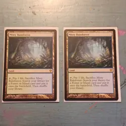 Misty Rainforest x2 Zendikar MTG Land Cards Regular Finish English 2009 - Image 2