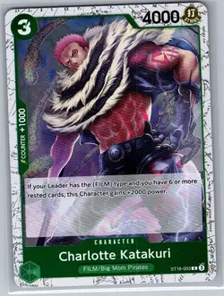 Charlotte Katakuri (Pirate Foil) ST16-003 English PRB02 - One Piece Card - NM - Image 1