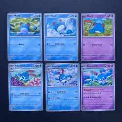 Pokemon TCG Azumarill Marill Theme Lot - Image 1
