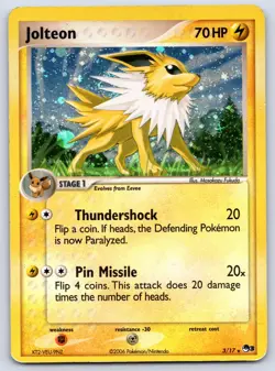 Jolteon 3/17 POP Series 3 Holo Pokemon HP - Image 1