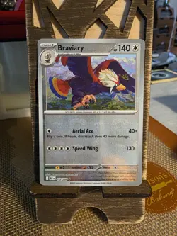 NM Braviary (Master Ball Pattern) 078/086 Holo Uncommon Black Bolt Pokemon - Image 1