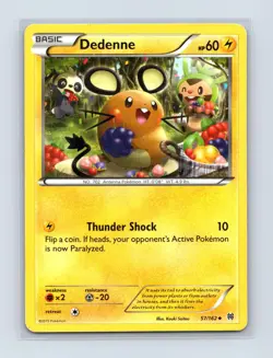 Dedenne 57/162 Uncommon BREAKthrough Pokemon Lightly Played - Image 1