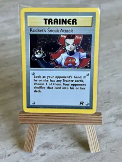 Pokemon TCG Rocket's Sneak Attack 16/82 Team Rocket Holo Rare (English) - LP - Image 1