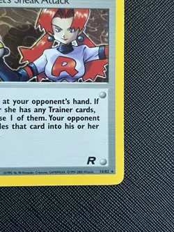 Pokemon TCG Rocket's Sneak Attack 16/82 Team Rocket Holo Rare (English) - LP - Image 5
