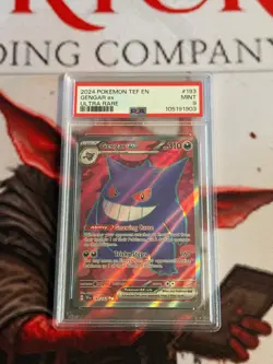 Pokemon TCG - Gengar ex Ultra Rare - SV05 Temporal Forces #193/162 - MINT PSA 9 - Image 1