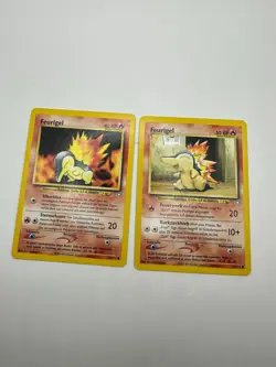 Pokemon Karte TCG Feurigel 56+57/111 Neo Gensis no Holo Rare Deutsch LP - Image 2