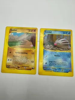 Pokemon Karte TCG Quiekel 107+108/144 Skyridge no Holo Rare Deutsch LP-GD - Image 2