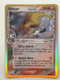 Flareon (Delta Species) 5/113 Delta Species Holo Rare EX Delta Species 2005 MP+ - Image 1