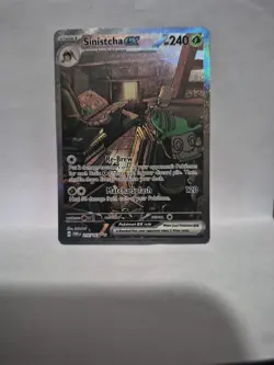 Pokemon TCG Sinistcha EX 210/167 Twilight Masquerade Special Illustration Card - Image 1
