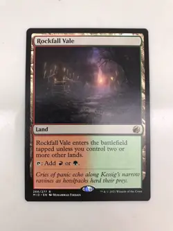 Rockfall Vale MTG Magic the Gathering Card NM Near Mint Midnight Hunt MID - Image 1