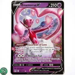 Pokemon TCG Enamorus V 082/196 SWSH11 Lost Origin LP LIght Play - Image 1