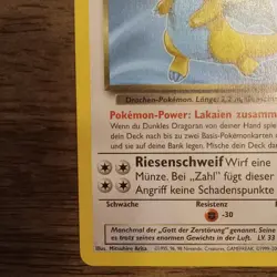 #22 Dunkles Dragoran German Language #22/82 Team Rocket Set Regular Pokemon TCG - Image 4